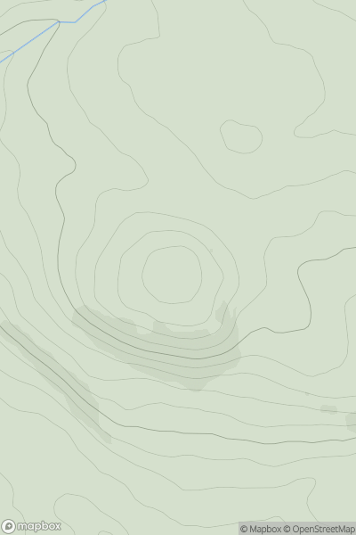 Thumbnail image for Green Hill [The Glenkens to Annandale] [NS442090] showing contour plot for surrounding peak